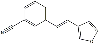 3-(3-Cyanostyryl)furan Structure