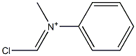 N-Methyl-N-(chloromethylene)benzenaminium 구조식 이미지