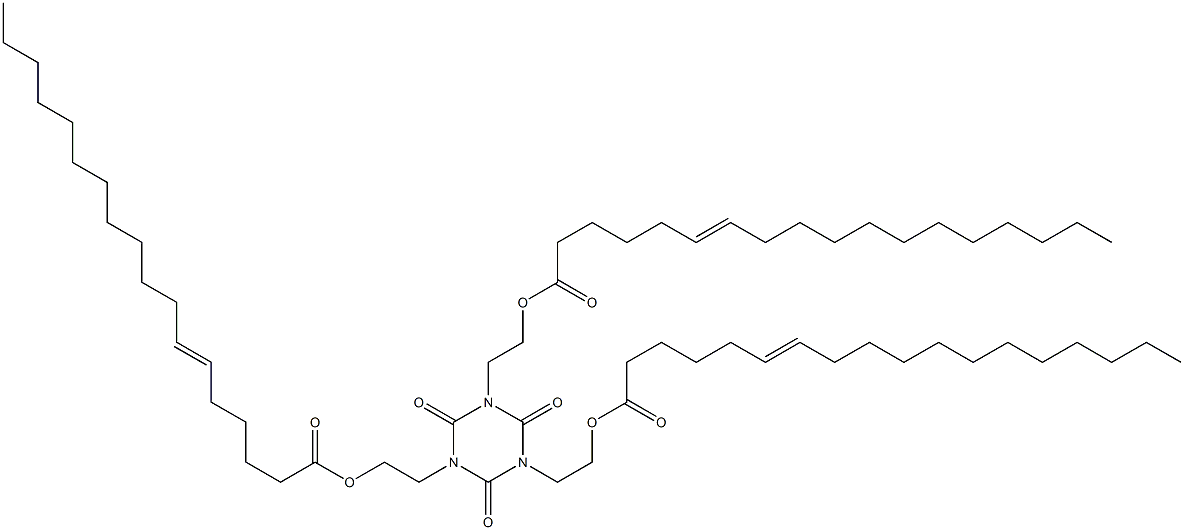 1,3,5-Tris[2-(6-octadecenoyloxy)ethyl]hexahydro-1,3,5-triazine-2,4,6-trione Structure