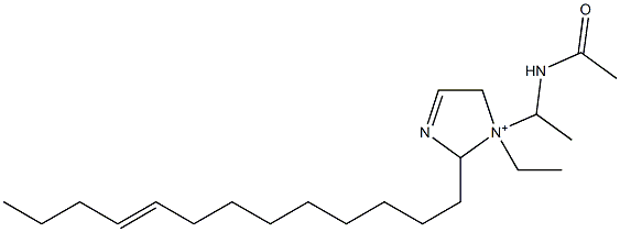 1-[1-(Acetylamino)ethyl]-1-ethyl-2-(9-tridecenyl)-3-imidazoline-1-ium 구조식 이미지
