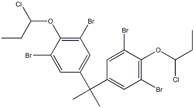 2,2-Bis[3,5-dibromo-4-(1-chloropropoxy)phenyl]propane Structure