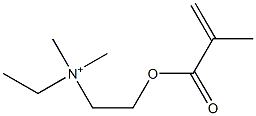 2-(Methacryloyloxy)ethylethyldimethylaminium Structure