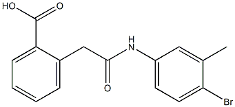 2-[2-[4-Bromo-3-methylanilino]-2-oxoethyl]benzoic acid Structure