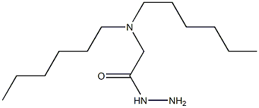 N,N-Dihexylaminoacetohydrazide Structure