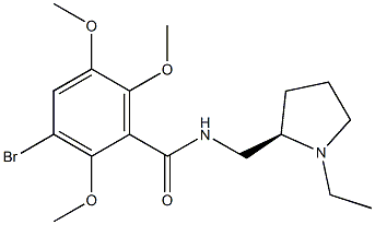 3-Bromo-2,5,6-trimethoxy-N-[[(2R)-1-ethylpyrrolidin-2-yl]methyl]benzamide Structure