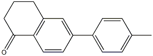 6-(4-Methylphenyl)-3,4-dihydronaphthalen-1(2H)-one Structure