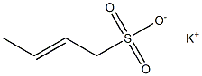 2-Butene-1-sulfonic acid potassium salt Structure