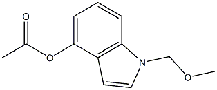 4-Acetoxy-1-(methoxymethyl)-1H-indole Structure