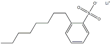 2-Octylbenzenesulfonic acid lithium salt Structure