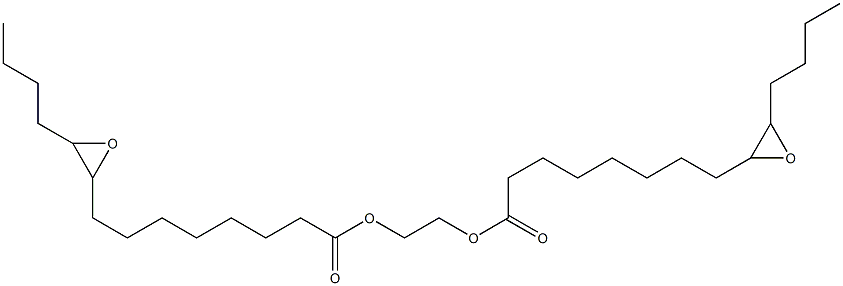 Bis(9,10-epoxytetradecanoic acid)1,2-ethanediyl ester Structure