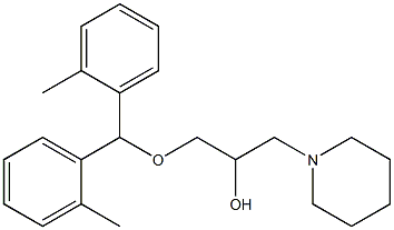 1-[Bis(2-methylphenyl)methoxy]-3-(1-piperidinyl)-2-propanol Structure