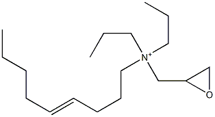 Dipropyl(4-nonenyl)glycidylaminium 구조식 이미지