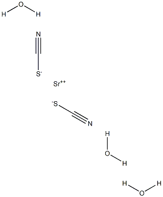 Strontium thiocyanate trihydrate 구조식 이미지