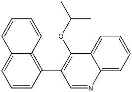 4-(Isopropyloxy)-3-(1-naphtyl)quinoline 구조식 이미지