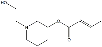 Crotonic acid 2-[N-(2-hydroxyethyl)-N-propylamino]ethyl ester Structure