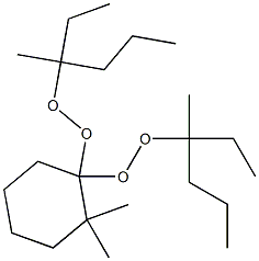 2,2-Dimethyl-1,1-bis(1-ethyl-1-methylbutylperoxy)cyclohexane Structure