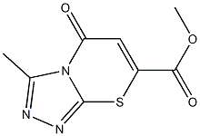3-Methyl-5-oxo-5H-1,2,4-triazolo[3,4-b][1,3]thiazine-7-carboxylic acid methyl ester 구조식 이미지
