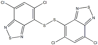 4,4'-Dithiobis(5,7-dichloro-2,1,3-benzothiadiazole) Structure
