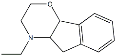 2,3,4,4a,5,9b-Hexahydro-4-ethylindeno[1,2-b]-1,4-oxazine 구조식 이미지