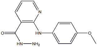 2-(p-Anisidino)nicotinic hydrazide Structure