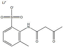 2-(Acetoacetylamino)-3-methylbenzenesulfonic acid lithium salt 구조식 이미지