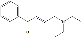 N-[(E)-4-Phenyl-4-oxo-2-butenyl]-N,N-diethylamine Structure