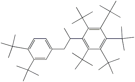 2-(Penta-tert-butylphenyl)-1-(3,4-ditert-butylphenyl)propane 구조식 이미지