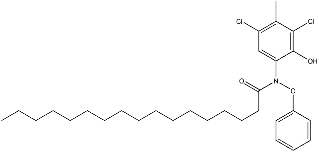 2-(2-Pentadecylphenoxyacetylamino)-4,6-dichloro-5-methylphenol Structure