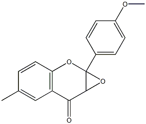 2,3-Epoxy-2,3-dihydro-4'-methoxy-6-methylflavone 구조식 이미지
