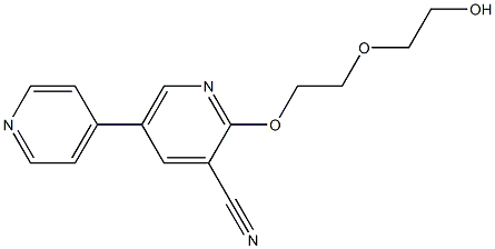 2-[2-(2-Hydroxyethoxy)ethoxy]-5-(4-pyridinyl)pyridine-3-carbonitrile 구조식 이미지