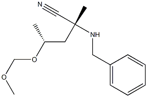 (2R,4R)-2-(Benzylamino)-4-(methoxymethoxy)-2-methylpentanenitrile 구조식 이미지