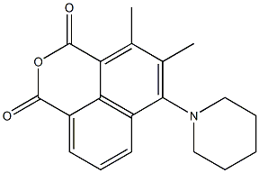 4,5-Dimethyl-6-piperidino-1H,3H-naphtho[1,8-cd]pyran-1,3-dione Structure