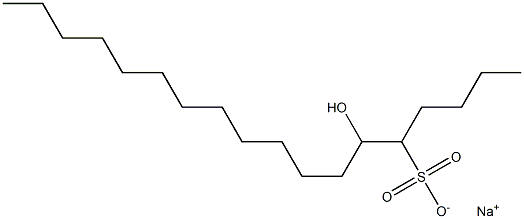 6-Hydroxyoctadecane-5-sulfonic acid sodium salt 구조식 이미지