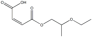 Maleic acid hydrogen 1-(2-ethoxypropyl) ester Structure
