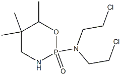Tetrahydro-2-[bis(2-chloroethyl)amino]-5,5,6-trimethyl-2H-1,3,2-oxazaphosphorine 2-oxide 구조식 이미지