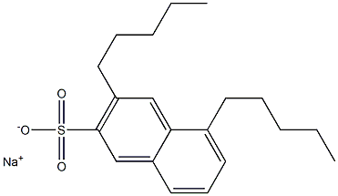 3,5-Dipentyl-2-naphthalenesulfonic acid sodium salt 구조식 이미지