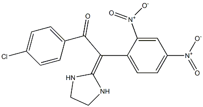 2-[(2,4-Dinitrophenyl)(4-chlorobenzoyl)methylene]imidazolidine Structure