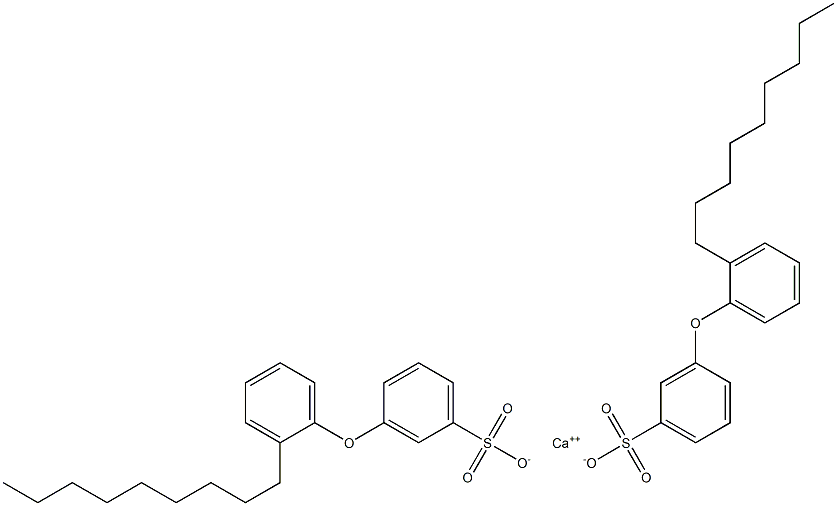 Bis[3-(2-nonylphenoxy)benzenesulfonic acid]calcium salt 구조식 이미지