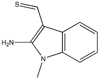 1-Methyl-2-amino-1H-indole-3-carbothialdehyde 구조식 이미지