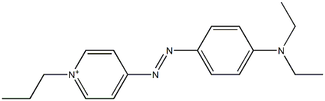 4-[[4-(Diethylamino)phenyl]azo]-1-propylpyridinium 구조식 이미지