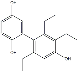 2',3',6'-Triethyl-1,1'-biphenyl-2,4',5-triol 구조식 이미지