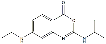 2-Isopropylamino-7-ethylamino-4H-3,1-benzoxazin-4-one Structure