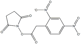 2,4-Dinitrobenzeneacetic acid succinimidyl ester Structure