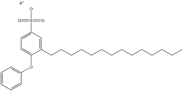 4-Phenoxy-3-tetradecylbenzenesulfonic acid potassium salt 구조식 이미지