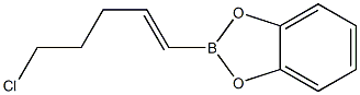 2-[(E)-5-Chloro-1-pentenyl]-1,3,2-benzodioxaborole 구조식 이미지