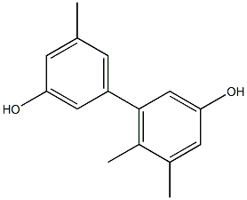 5,5',6-Trimethyl-1,1'-biphenyl-3,3'-diol Structure