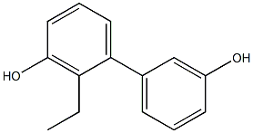 2-Ethyl-1,1'-biphenyl-3,3'-diol 구조식 이미지