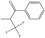 1-Phenyl-2-methyl-3,3,3-trifluoropropane-1-one 구조식 이미지