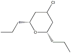 (2R,6S)-4-Chloro-2,6-dipropyltetrahydro-2H-pyran 구조식 이미지