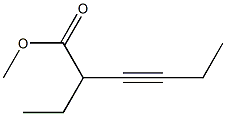 4-Heptyne-3-carboxylic acid methyl ester 구조식 이미지